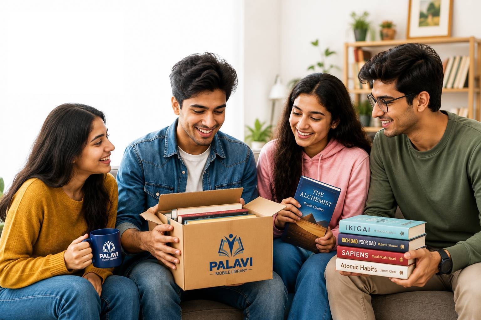 Palavi Library book delivered to a reader's doorstep